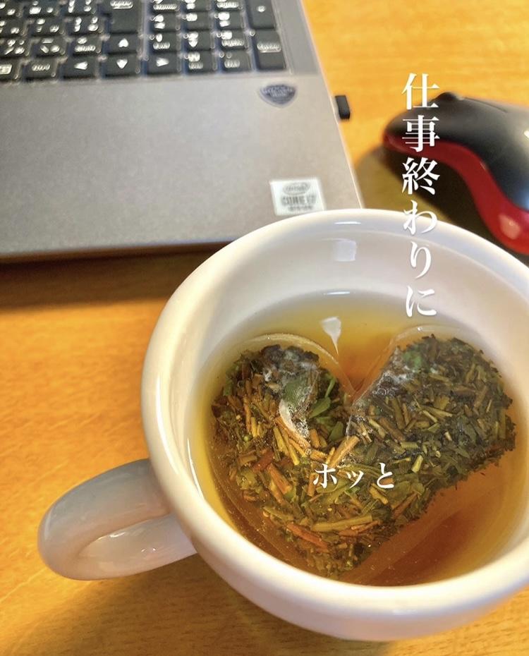 ハートのほうじ茶（土山一晩ほうじ）2ｇ×7